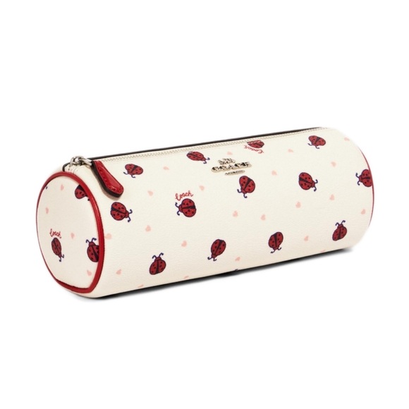 Coach Makeup Brush Holder Cosmetic Case With Ladybug Print - Picture 2 of 9